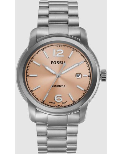 Fossil Heritage Silver Watch Me3243 - Grey