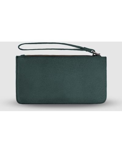 Cobb & Co Vaucluse Leather Medium Pouch - Green