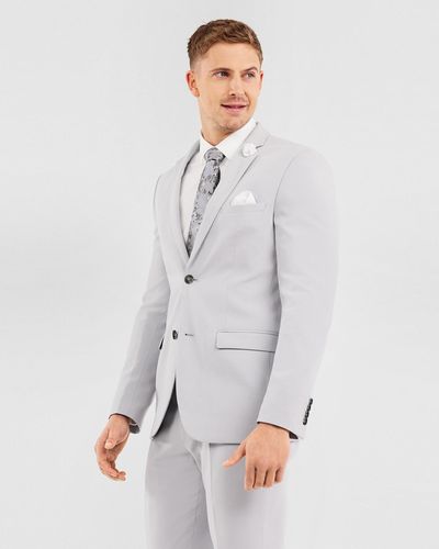 Tarocash Tulsa Flex Skinny Suit Jacket - Grey