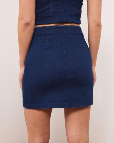 Atmos&Here Jylan Denim Mini Skirt - Blue