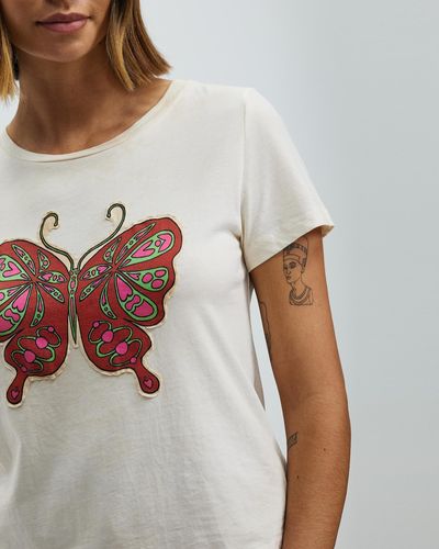 LENNI the label Butterfly Shirt - Natural