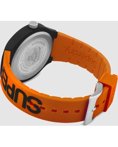 Superdry Silicone Sports Watch - Orange