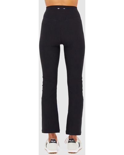 The Upside Thia Cropped Flare Trousers - Black