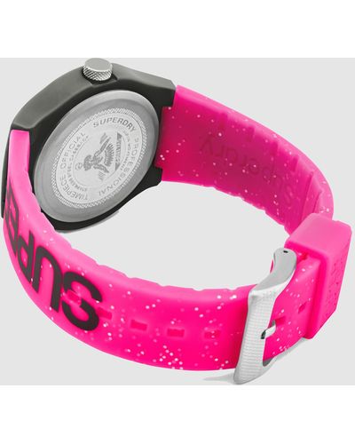 Superdry Glitter Watch - Pink