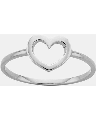 Karen Walker Mini Heart Ring - White