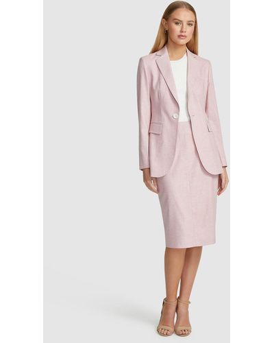 OXFORD Taylor Eco Suit Skirt - Pink