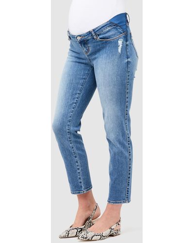 Ripe Maternity Dylan Distressed Jeans - Blue