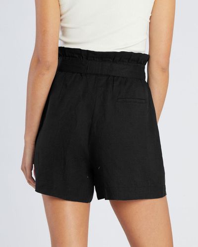 Amelius Sahara Linen Shorts - Black
