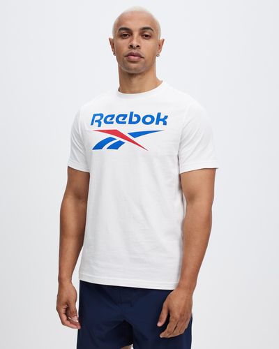 Reebok Ri Big Stacked Logo Tee - White