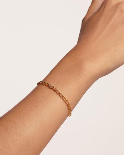 Pdpaola Letter S Bracelet - Natural