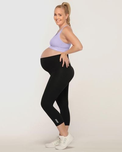 Lorna Jane Maternity 7 8 Tights - Black
