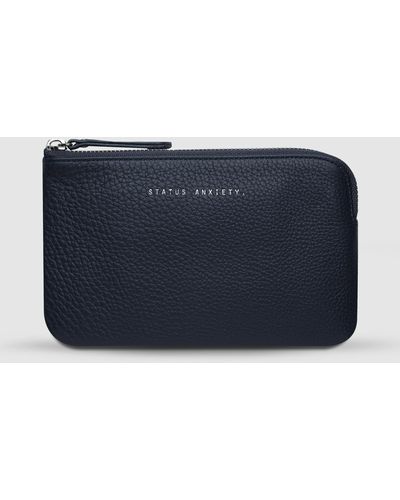 Status Anxiety Smoke And Mirrors Pouch - Blue