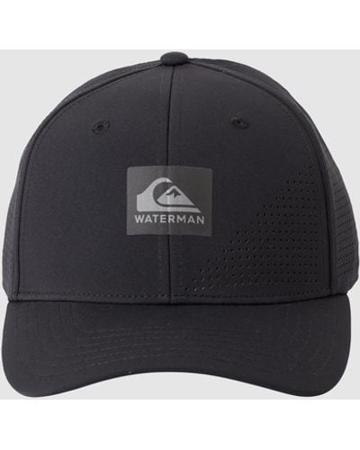 Quiksilver Waterman Perf Turf Snapback Cap - Black