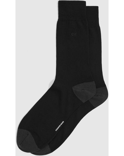 Country Road Contrast Sock - Black