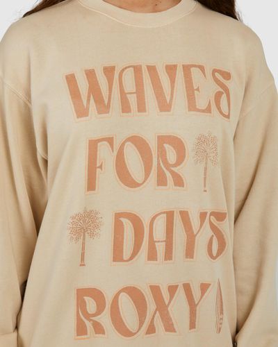 Roxy To The East Sweatshirt - Natural