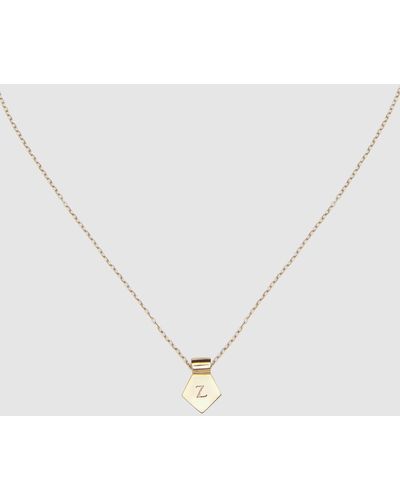 CA Jewellery Letter Z Pendant Necklace - Metallic