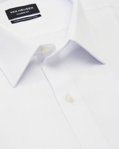 Van Heusen Textured Wash N Wear Shirt - White