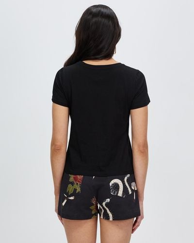 LENNI the label Butterfly Shirt - Black