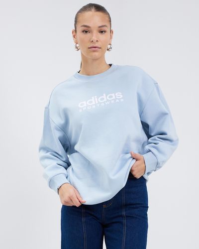 adidas All Szn Fleece Graphic Sweatshirt - Blue