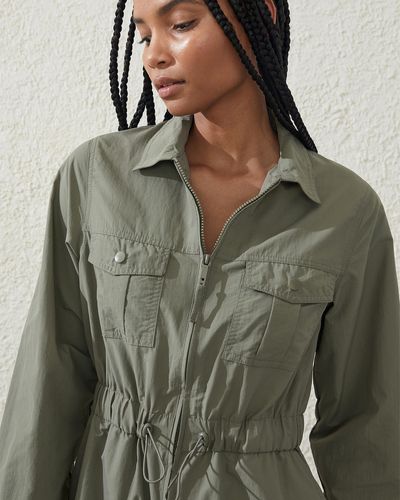 Cotton On Active Utility Coverall - Green
