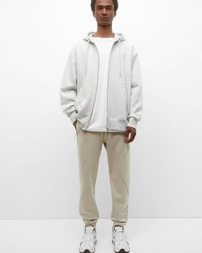 Pull&Bear Stwd joggers With Zips - White