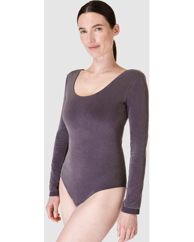 Sweaty Betty Softly Long Sleeve Bodysuit - Multicolour