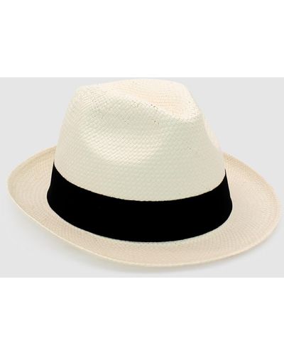 Ace of Something Zwartkop Trilby Hat - White