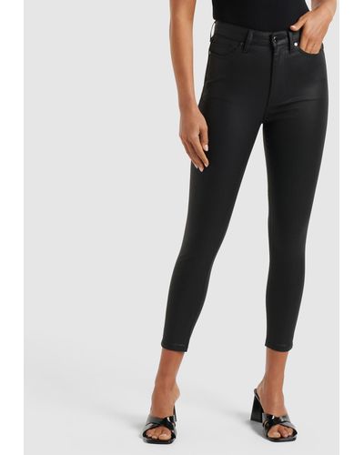 Forever New Bella Cropped High Rise Skinny Jeans - Black