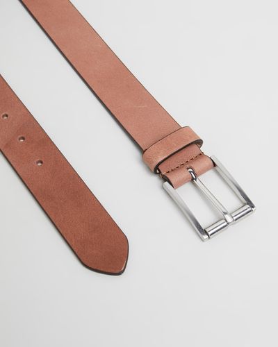 Double Oak Mills Smooth Leather 35mm Belt - Multicolour