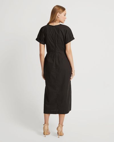 OXFORD Penelope Cotton Maxi Dress - Black