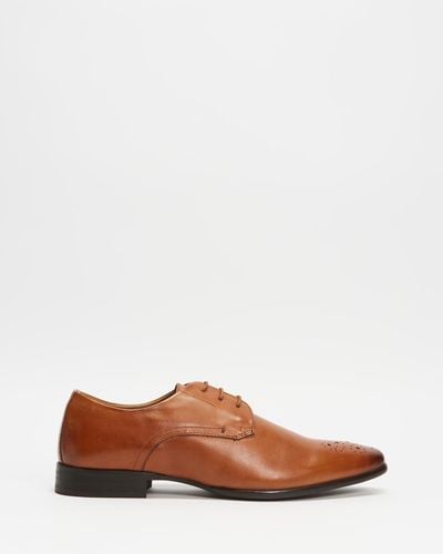 Double Oak Mills Charlie Leather Dress Shoes - Brown