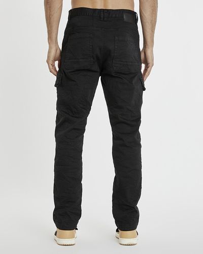 Kiss Chacey Michigan Side Pocket Cargo Trousers - Black