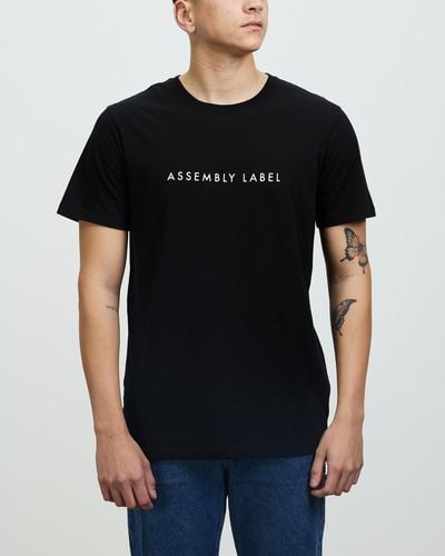 Assembly Label Everyday Organic Logo Tee - Black