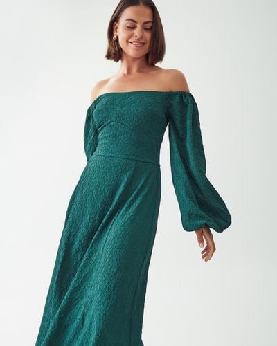 The Fated Davies Midi Dress - Green