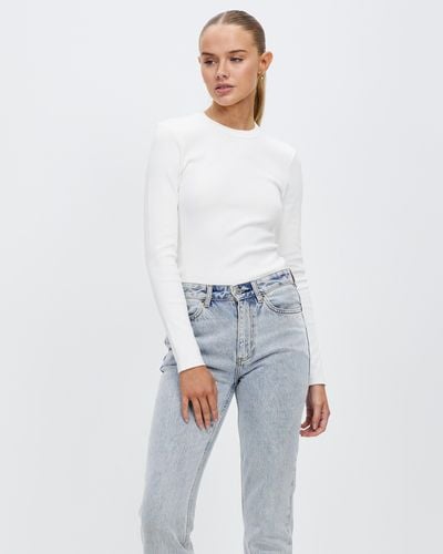 Assembly Label Miana Long Sleeve Top - White