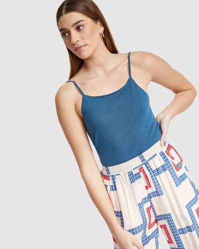 OXFORD Nadia Knitted Tank - Blue