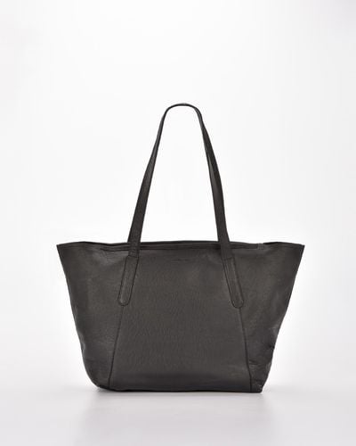 Cobb & Co Lynton Leather Tote Bag - Black