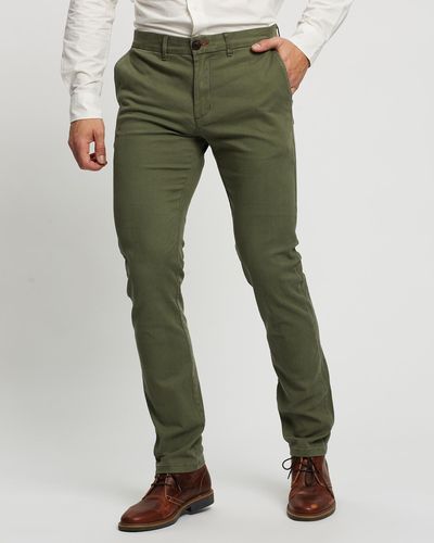 3 Wise Men Charlie Chinos - Green