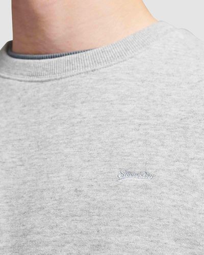 Superdry Essential Logo Crew Sweatshirt - Grey