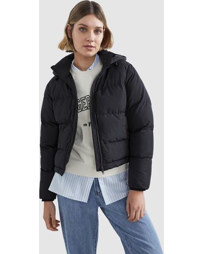 French Connection Boxy Puffer Jacket - Black