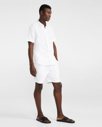 Yd Lewis Pure Linen Shirt - White
