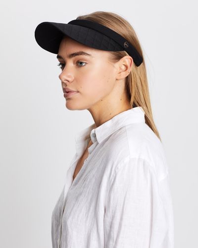 Seafolly Quilted Visor - Black
