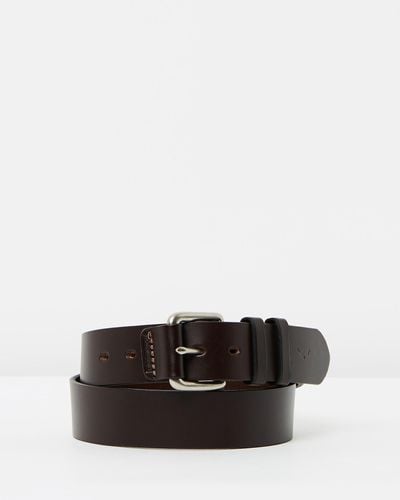 R.M.Williams 1 1 2" Covered Buckle Belt - Brown
