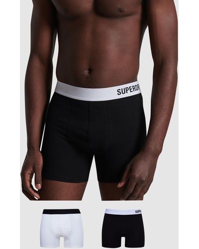 Superdry Boxer Offset Double Pack - Blue