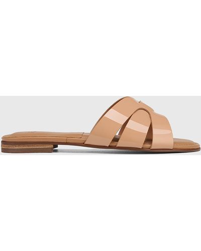 Wittner Caroline Patent Leather Flat Sandals - Pink