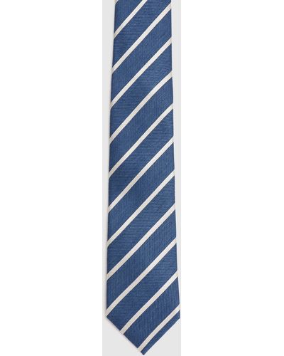 OXFORD Modern Stripe Tie - Blue