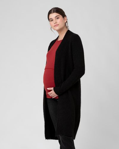 Ripe Maternity Linda Longline Knit Cardigan - Red