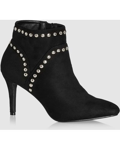 City Chic Rae Ankle Boot - Black