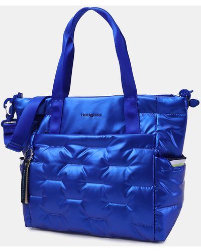 Hedgren Puffer Tote Bag - Blue