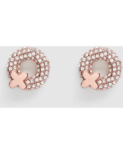 Mimco Reflection Stud Earrings - Pink